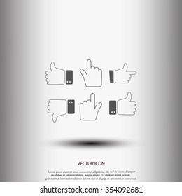 Hands vector  Icons 