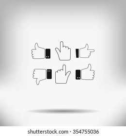 Hands vector  Icons 