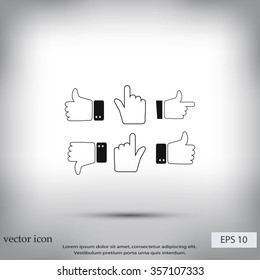 Hands vector  Icons 