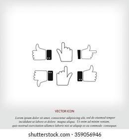 Hands vector  Icons 