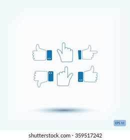 Hands vector  Icons 