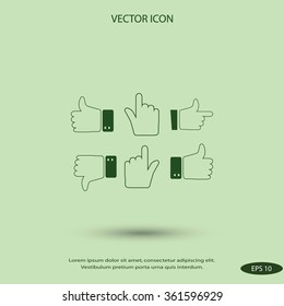 Hands vector  Icons 