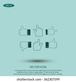 Hands vector  Icons 