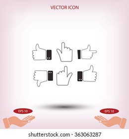 Hands vector  Icons 