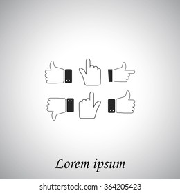 Hands vector  Icons 