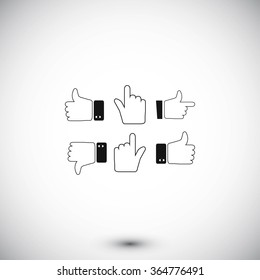 Hands vector  Icons 