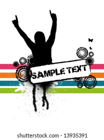 Hands Up Vector Illustration