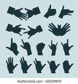 Hands. Vector illustration