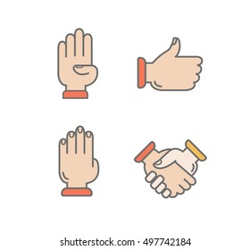 Hands vector illustration