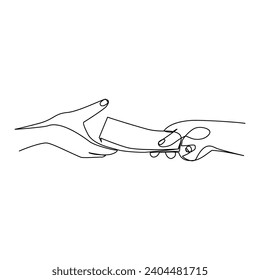 Ilustración vectorial manual dibujada en estilo de arte de línea