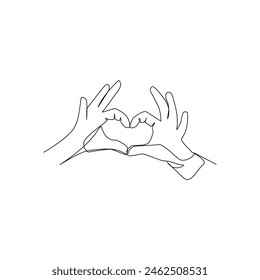 Hands vector illustration. Hand drawn picture