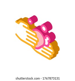 Hands Wash With Soap Icon Vector. Isometric Hands Wash With Soap sign. color isolated symbol illustration