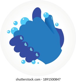 Hands Washing Editable Vector Wash