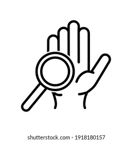 Hands washing flat icon. Pictogram for web. Line stroke. Isolated on white background. Vector eps10. Water stream on the hands.