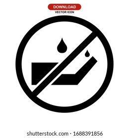hands washing icon or logo isolated sign symbol vector illustration - high quality black style vector icons

