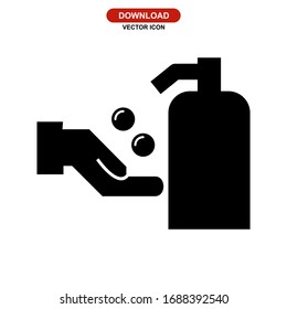 hands washing icon or logo isolated sign symbol vector illustration - high quality black style vector icons
