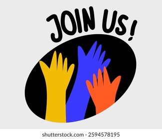 hands waving vector illustration. Perfect for business illustration, infographic, social media and banner