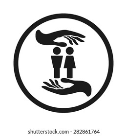 hands woman man