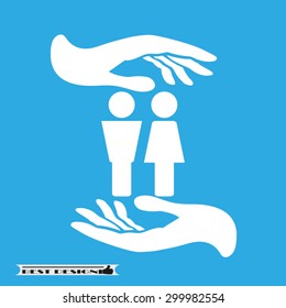 hands woman man