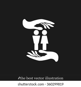 hands woman man