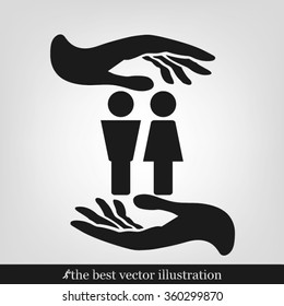 hands woman man