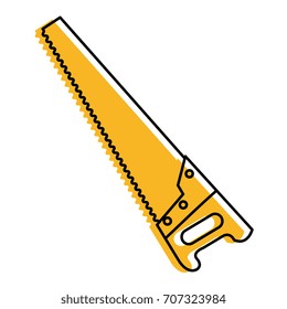 handsaw carpentry isolated icon