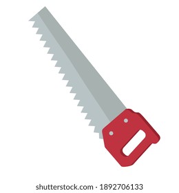 handsaw construction tool isolated icon vector illustration design