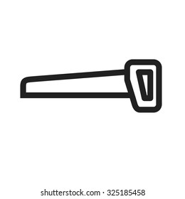 Handsaw, equipment, blade icon vector image. Can also be used for construction, interiors and building. Suitable for use on web apps, mobile apps and print media.