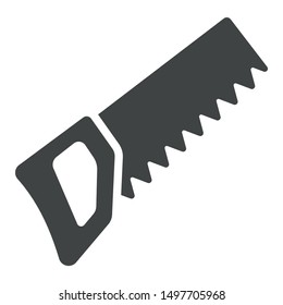 Handsaw or hacksaw icon. Vector illustration