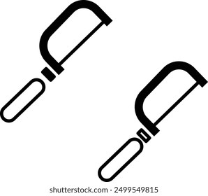  Handsaw hand drawn colored outline illustration. Hand saw tool vector flat illustration. Hand saw with hardened teeth. Wood cutter saw great for carpenter simple object drawing decoration. Blade saw 