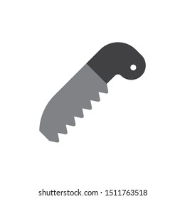 Handsaw icon. flat simple pictogram. vector illustration