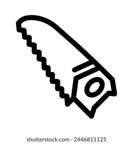 handsaw icon or logo isolated sign symbol vector illustration - high quality black style vector icons
