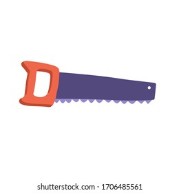 Handsaw icon sign vector. Symbol, logo illustration for web and mobile. Flat hand drawn vector illustration.