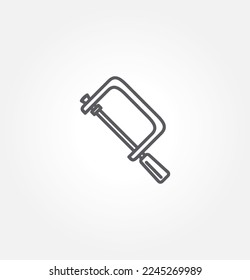 handsaw icon vector illustration logo template for many purpose. Isolated on white background.