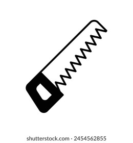 handsaw icon with white background vector stock illustration