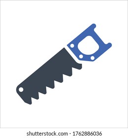 Visera, icono de aserrado, gráficos vectoriales