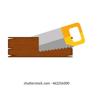 handsaw service tool icon vector illustration design