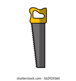 handsaw tool isolated icon vector illustration design