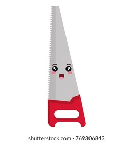 handsaw tool kawaii character