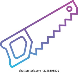 Handsaw vector icon. Can be used for printing, mobile and web applications.