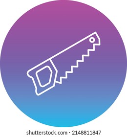 Handsäge, Vektorsymbol. Kann für Druck-, Mobil- und Web-Anwendungen verwendet werden.