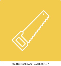 Ícone de vetor de serra manual. Pode ser usado para impressão, aplicativos móveis e da Web.