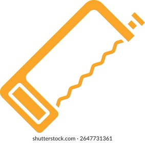 Handsäge, Vektorsymbol. Kann für Druck-, Mobil- und Web-Anwendungen verwendet werden.