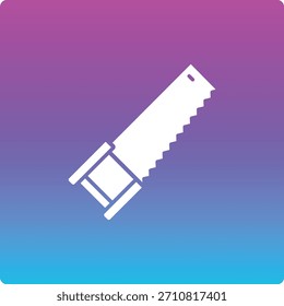 Ícone de vetor de serra manual. Pode ser usado para impressão, aplicativos móveis e da Web.