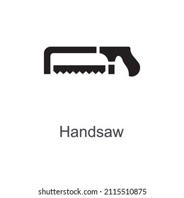 Handsaw vector Solid Icon Design illustration. Home Improvements Symbol on White background EPS 10 File