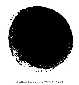 Círculos de lápis de cera com textura pastel. Pinte formas ovais e traçados de lápis de cera. Ilustração de vetor plano isolada em fundo branco.