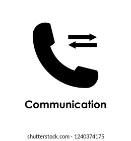 handset, arrow icon. Element of business icon with description. Glyph icon for website design and development, app development. Premium icon