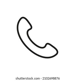 Ilustración vectorial del icono Llamada de conjunto de contactos. estilo de línea Teléfono o.