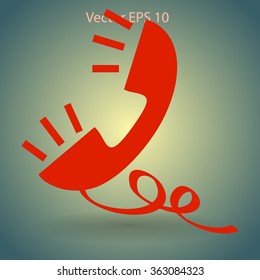 Handset, conversation vector illustration