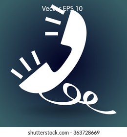 Handset, conversation vector illustration